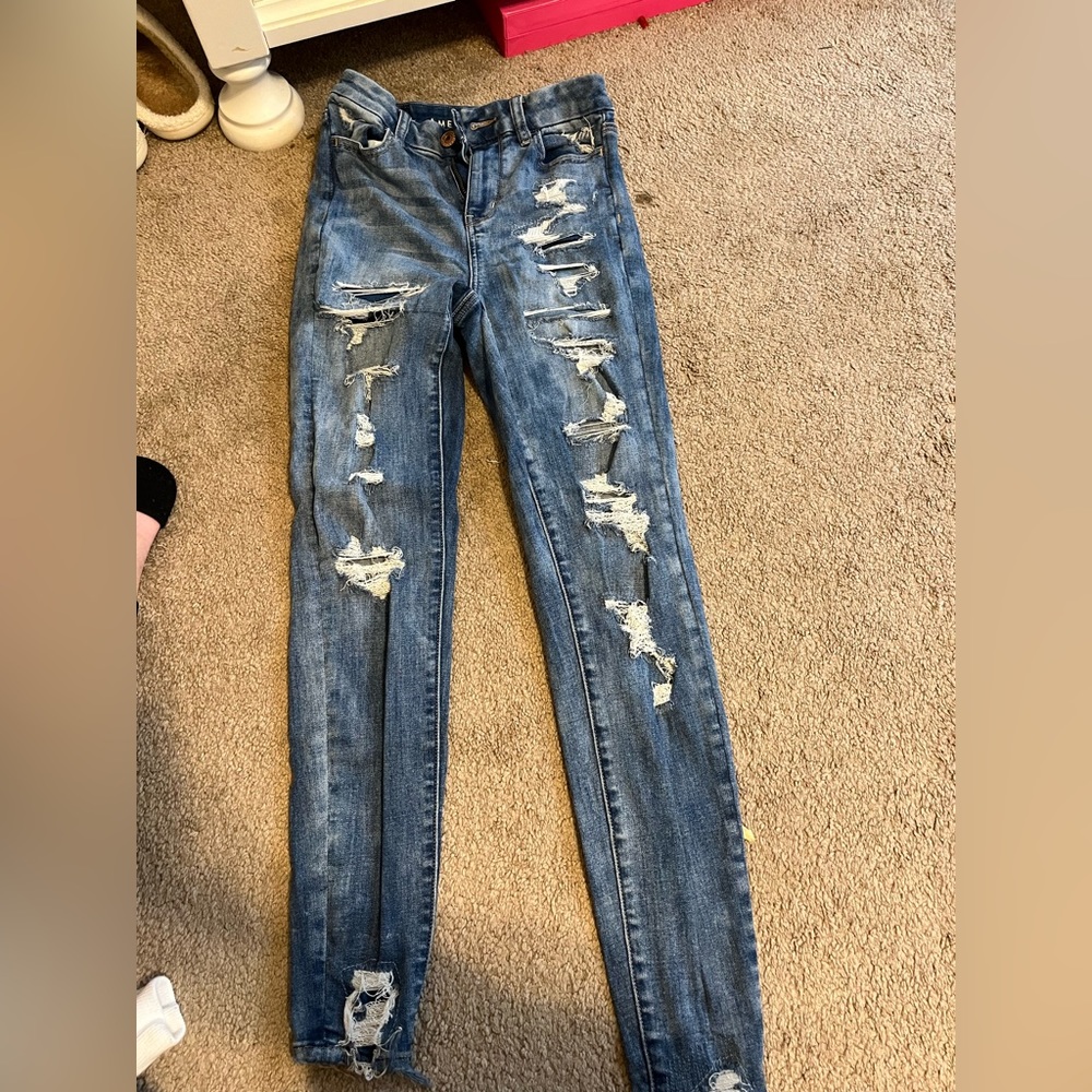 Curvy High-Rise JeggingnAmerican Eagan Jeans